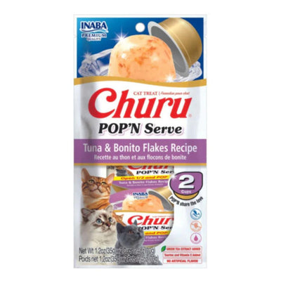 INABA CAT CHURU POP N SERVE TUNA BONITO 70G 4PK