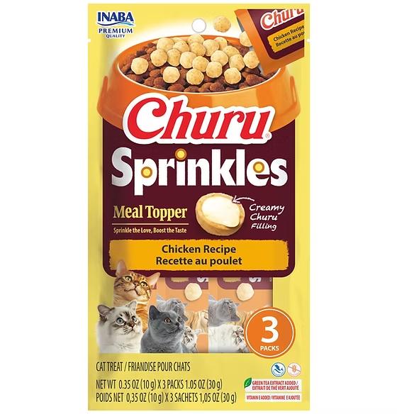 INABA CAT CHURU SPRINKLES CHICKEN  WITH DASHI 30G 6PK (O