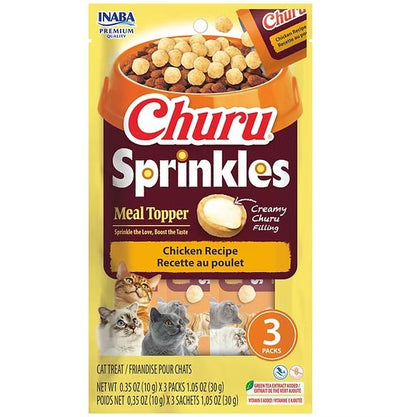 INABA CAT CHURU SPRINKLES CHICKEN  WITH DASHI 30G 6PK (O