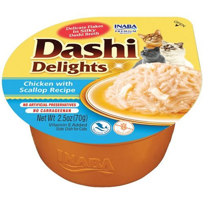 INABA DASHI DELIGHTS CUP CHICKEN SCALLOP 70G 6PK