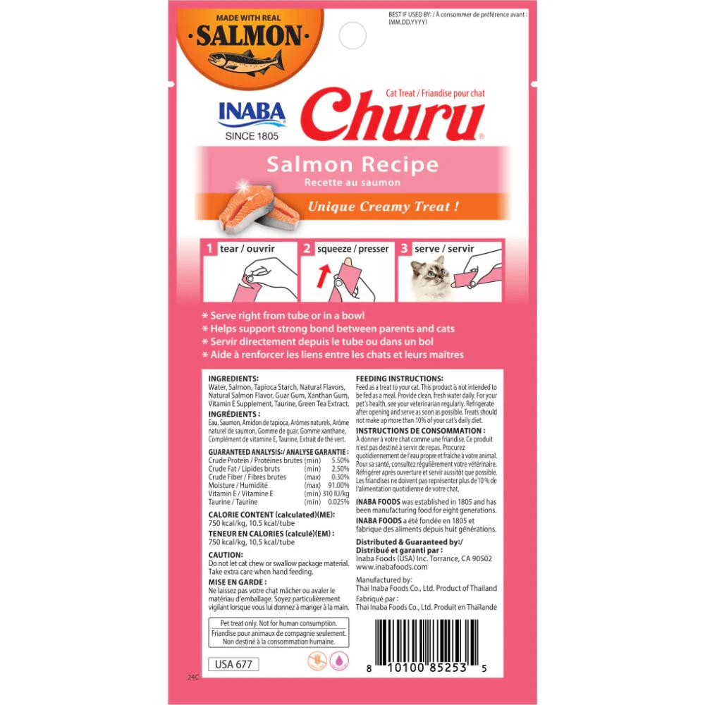 Inaba Cat Churu Puree Salmon Varieties 40pk Box