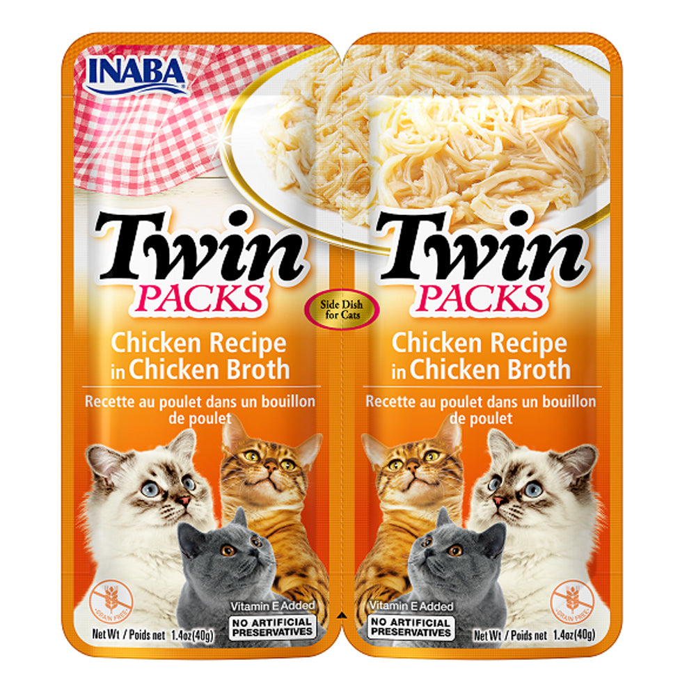 INABA CAT TWIN PACKS CHICKEN IN CHICKEN BROTH 80G 6PK