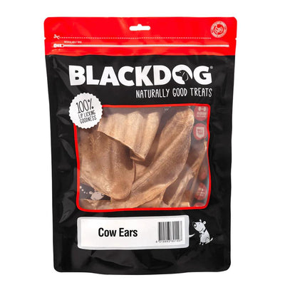 BLACK DOG COW EARS 50PK