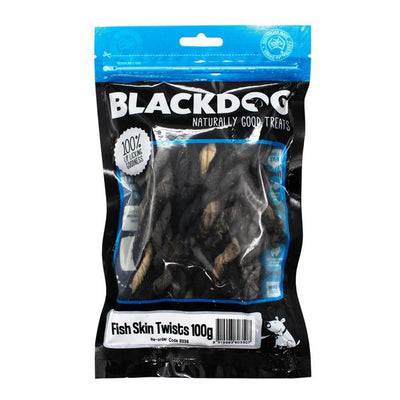 Black Dog Fish Skin Twists 100g