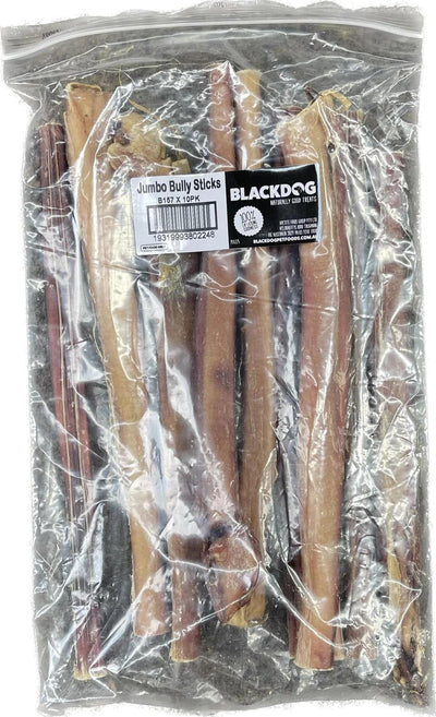 BLACK DOG JUMBO BULLY STICKS 10PK