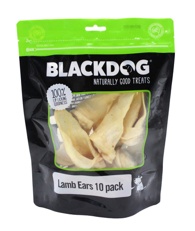 BLACK DOG LAMB EARS 10PK