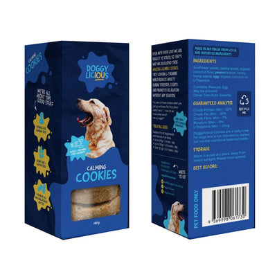Doggylicious Dog Treat Calming Cookies 180g
