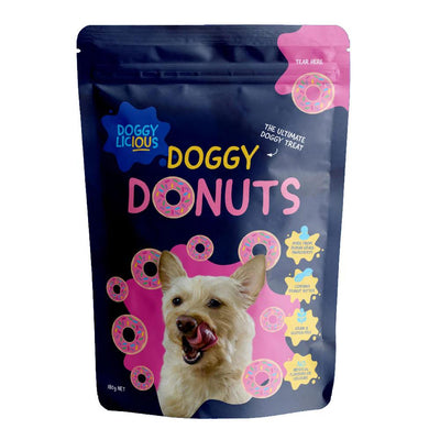 DOGGYLICIOUS DOGGY DONUT TREATS 180G