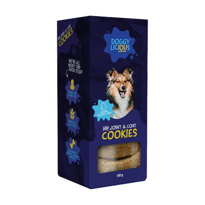 DOGGYLICIOUS HIP JOINT AND COAT COOKIES 180G