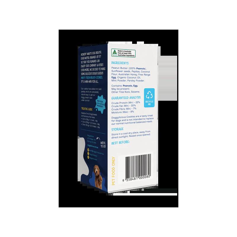 Doggylicious Minty Fresh Breath Cookies 180g