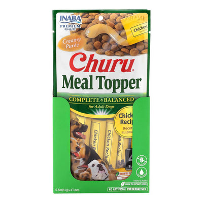 INABA DOG CHURU MEAL TOPPER CHICKEN 56G 6PK