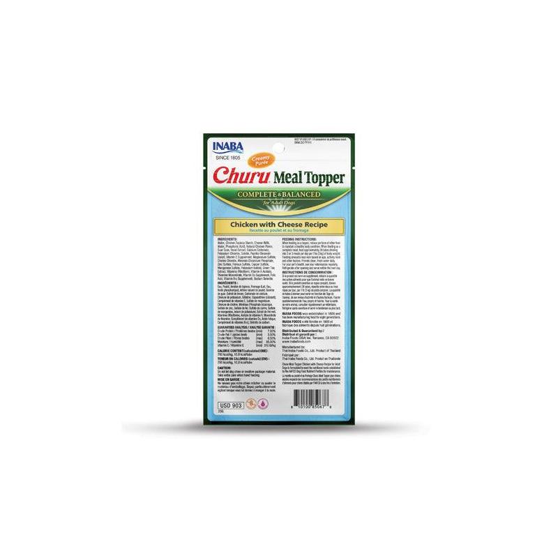 Inaba Dog Churu Meal Topper Chicken Cheese 56g 6pk