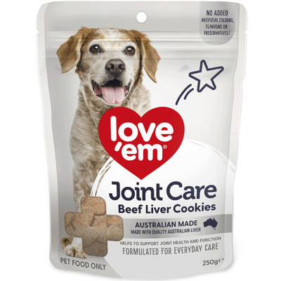 LOVE EM BEEF JOINT CARE COOKIE 250G 5PK