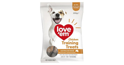 Love Em Chicken Training Treats 200g 5pk