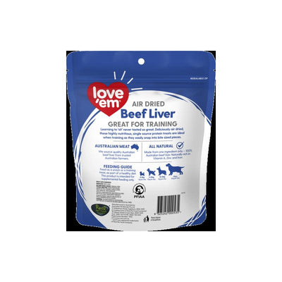 Love Em Air Dried Beef Liver 200g 4pk