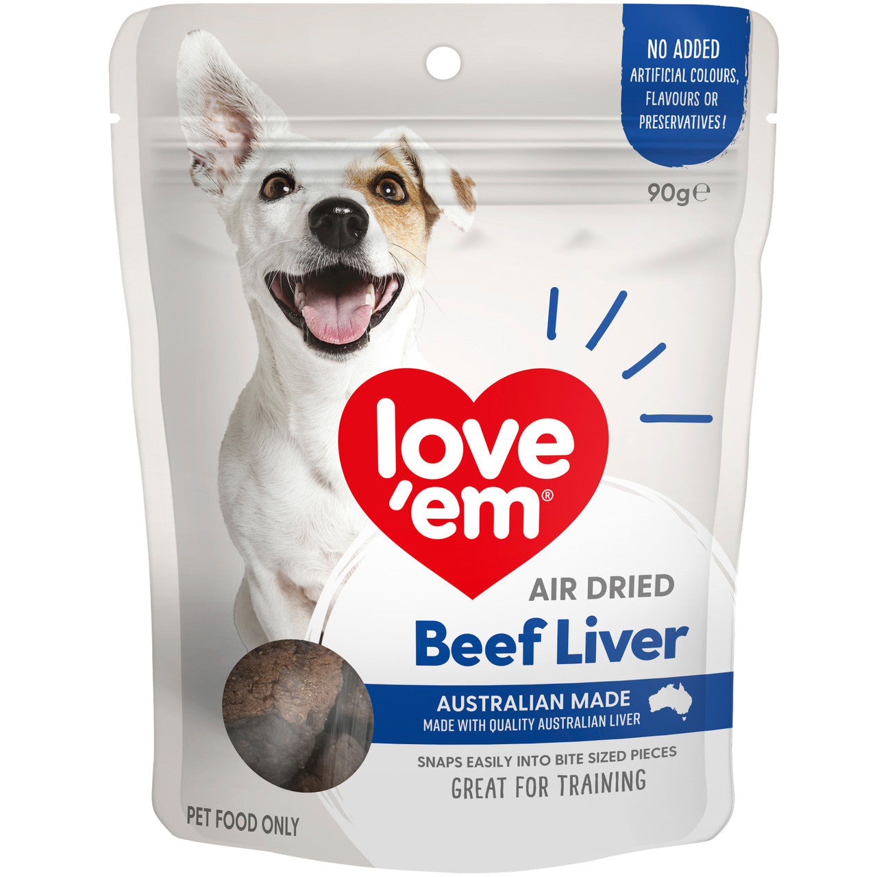 Love Em Air Dried Beef Liver 200g 4pk