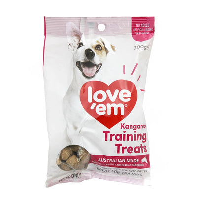 LOVE EM KANGAROO TRAINING TREATS 200G 5PK