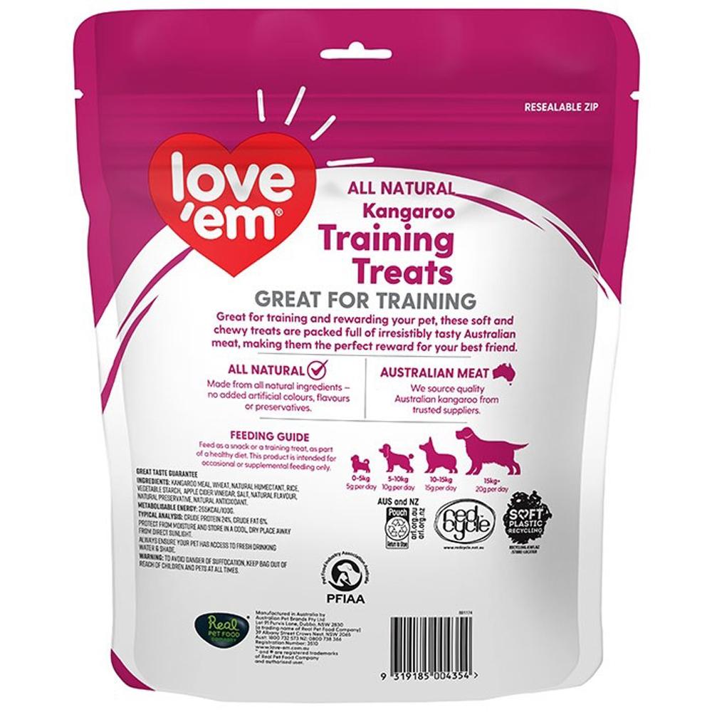 Love Em Kangaroo Training Treat 400g