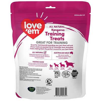 Love Em Kangaroo Training Treat 400g