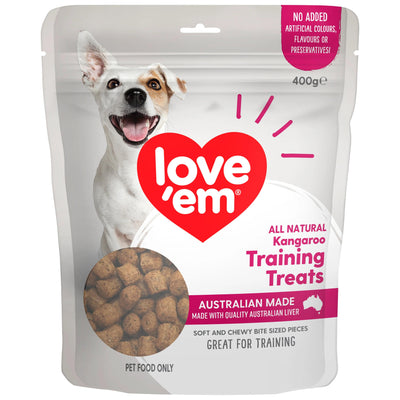 LOVE EM KANGAROO TRAINING TREAT 400G