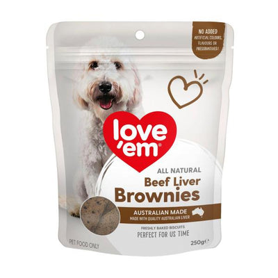 LOVE EM LIVER BROWNIE 250G 5PK