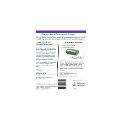 Oravet Plaque & Tartar Control Chews For Medium Dogs 11-23kg 28 Pack Purple