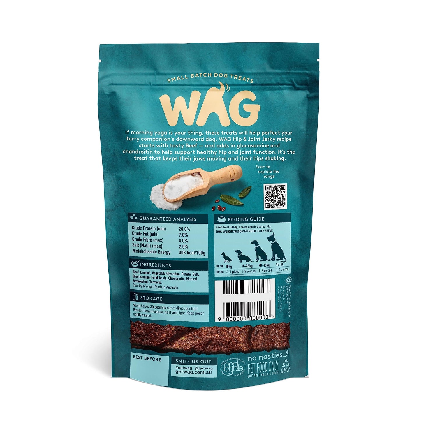 Wag Beef Jerky Hip & Joint 10pc