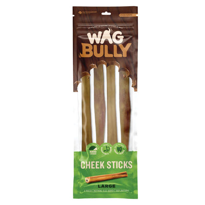 WAG 4 Pack CHEEK STICK LARGE Treats