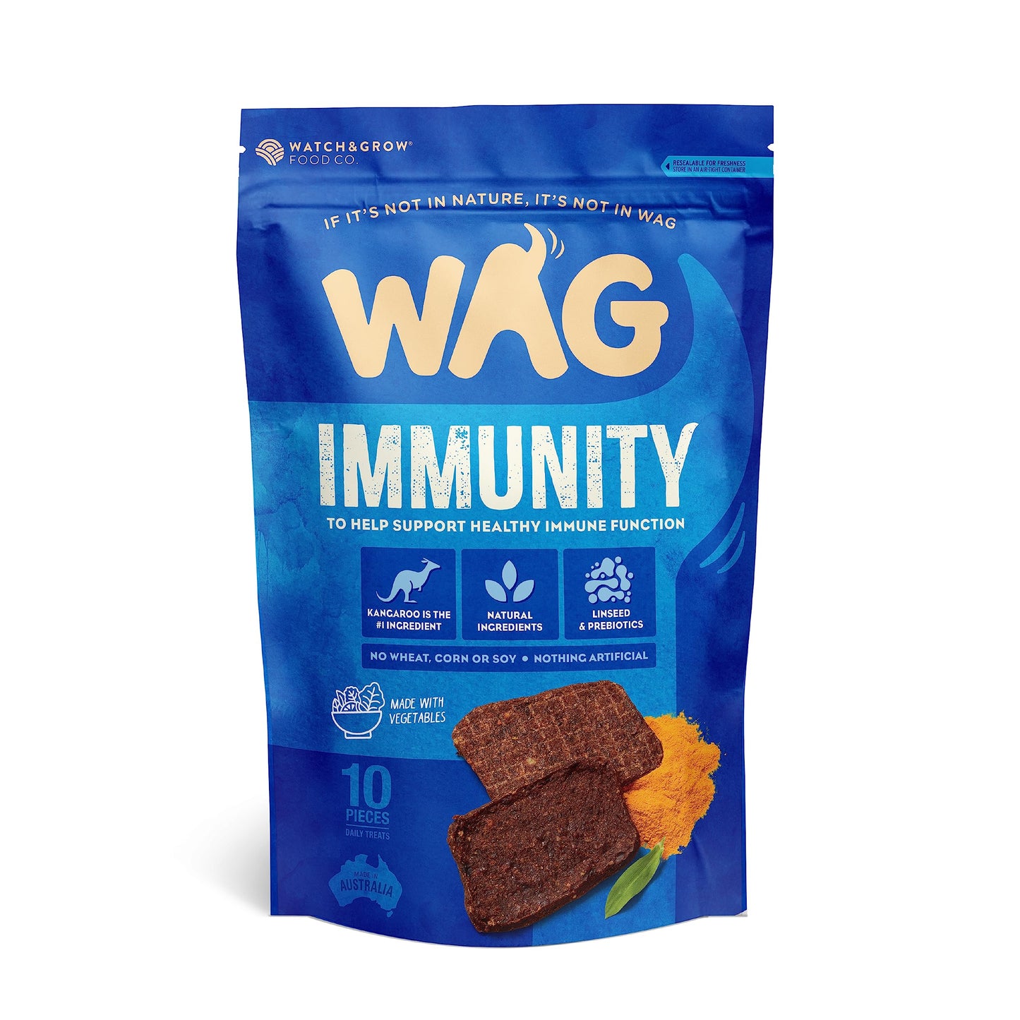 WAG 10 Pack Kangaroo Jerky Immunity Treats