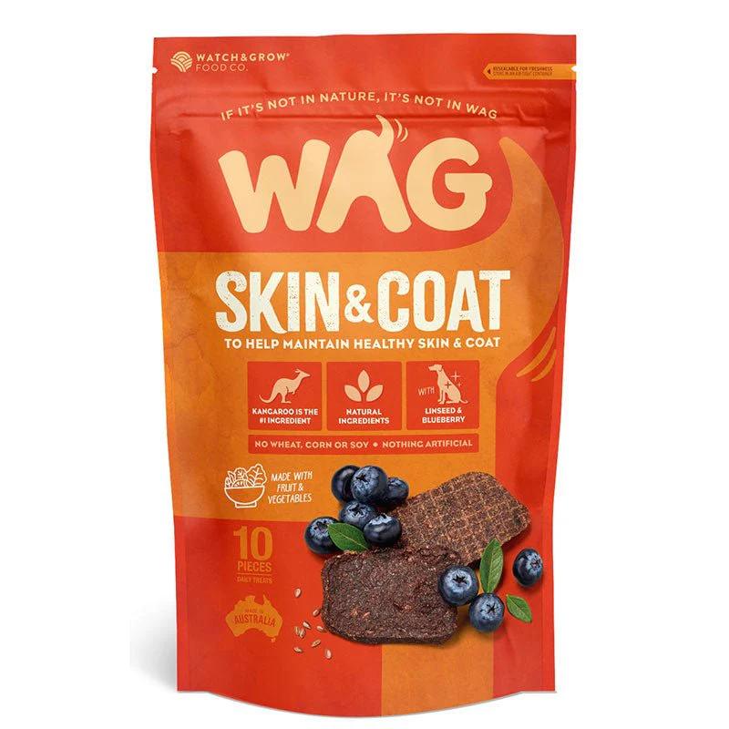 Wag Kangaroo Jerky Skin & Coat 10pc