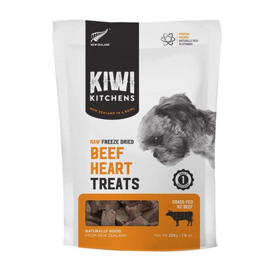 Kiwi Kitchens Freeze Dried Beef Heart Treat 225g