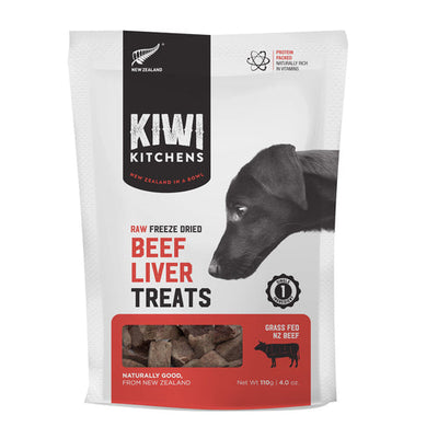 KIWI KITCHENS FREEZE DRIED BEEF LIVER TREAT 110G