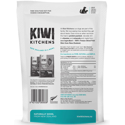 Kiwi Kitchens Freeze Dried Fish Skin Treat 50g