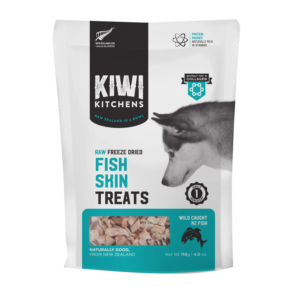 Kiwi Kitchens Freeze Dried Fish Skin Treat 110g