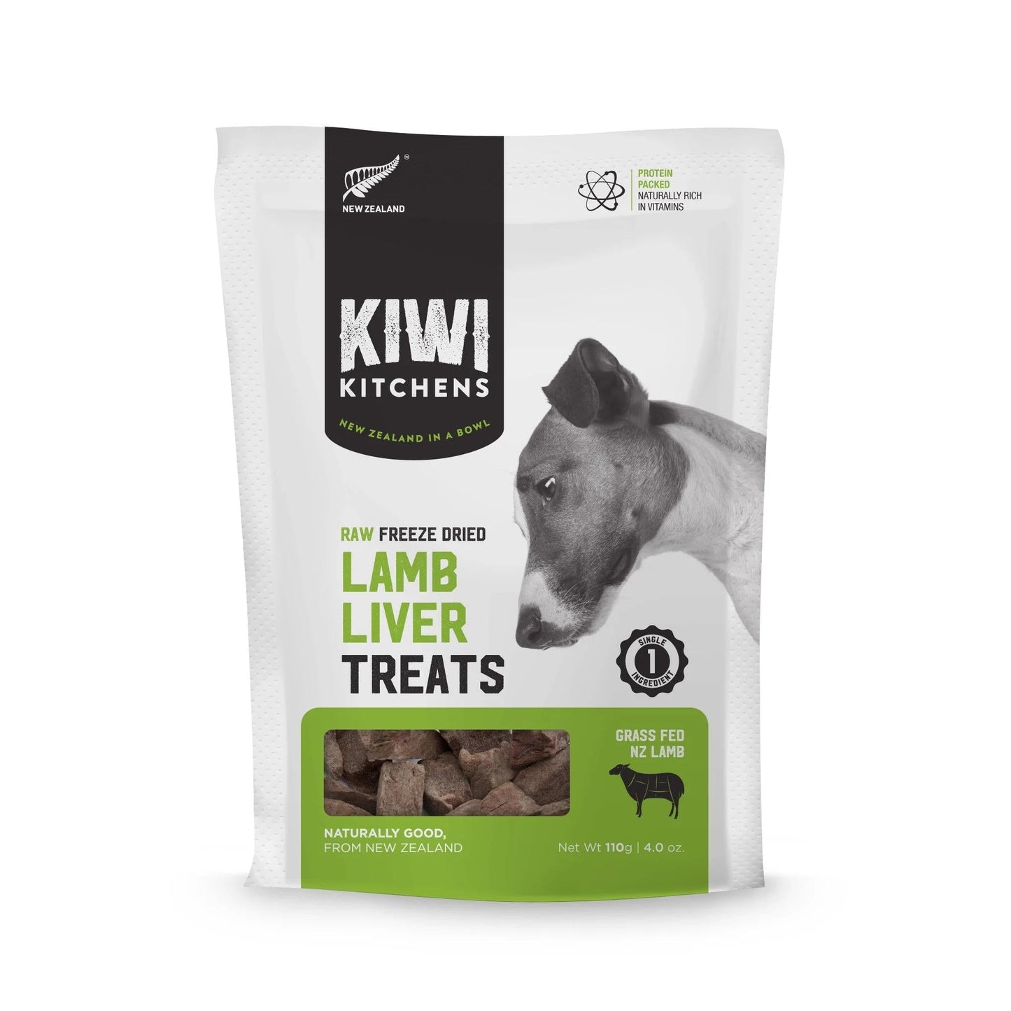 KIWI KITCHENS FREEZE DRIED LAMB LIVER TREAT 110G