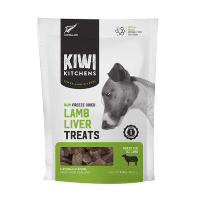 KIWI KITCHENS FREEZE DRIED LAMB LIVER TREAT 250G