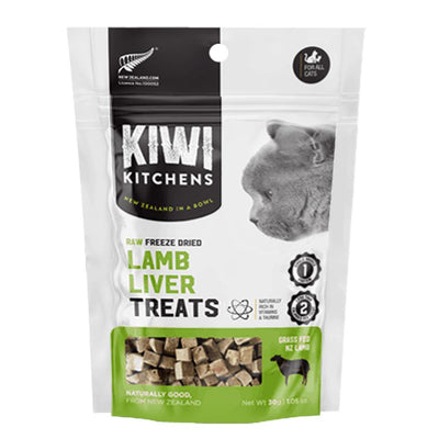 KIWI KITCHENS FREEZE DRIED LAMB LIVER CAT TREAT 30G