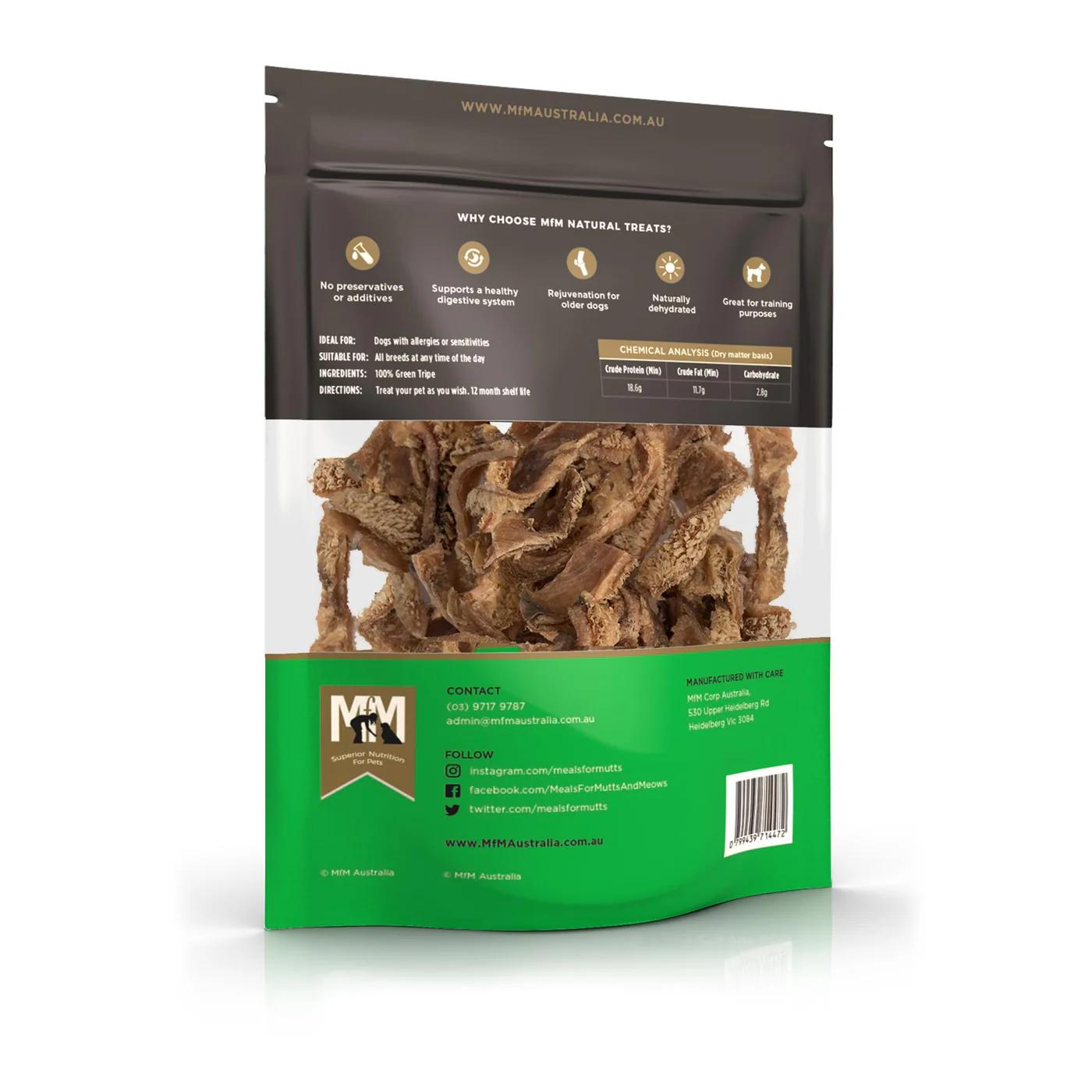 Meals For Mutts Dog Natural Tripe Treats Cold Dried 200g