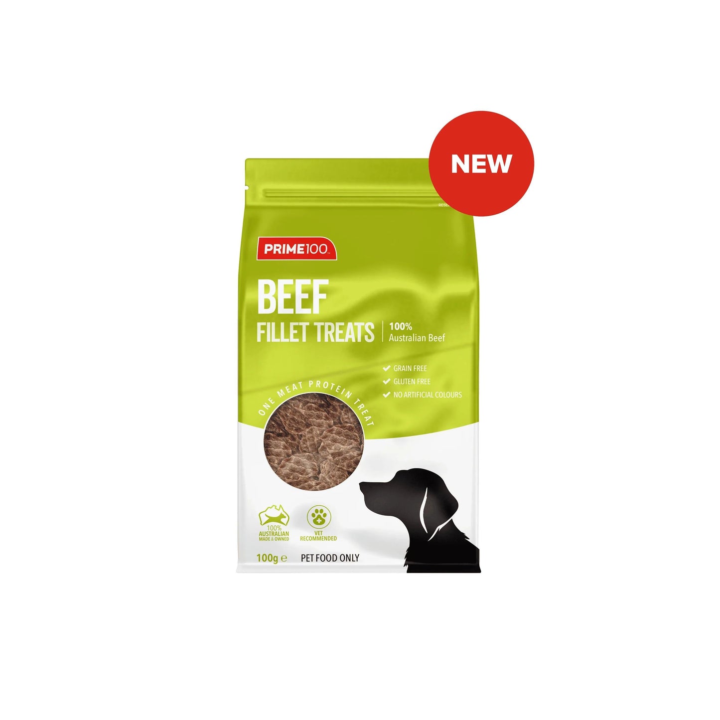PRIME100 FILLET BEEF TREATS 100G