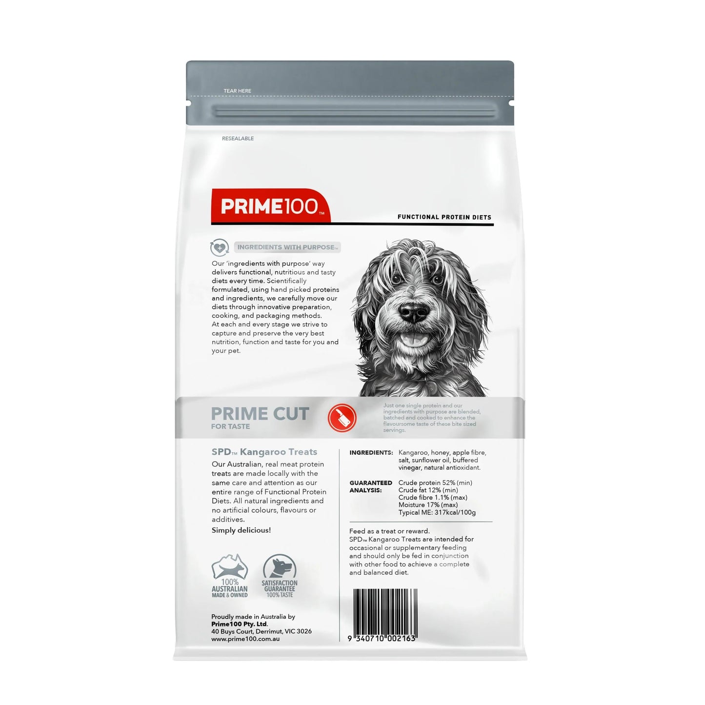 Spd Prime Cut Kangaroo Treats 100g