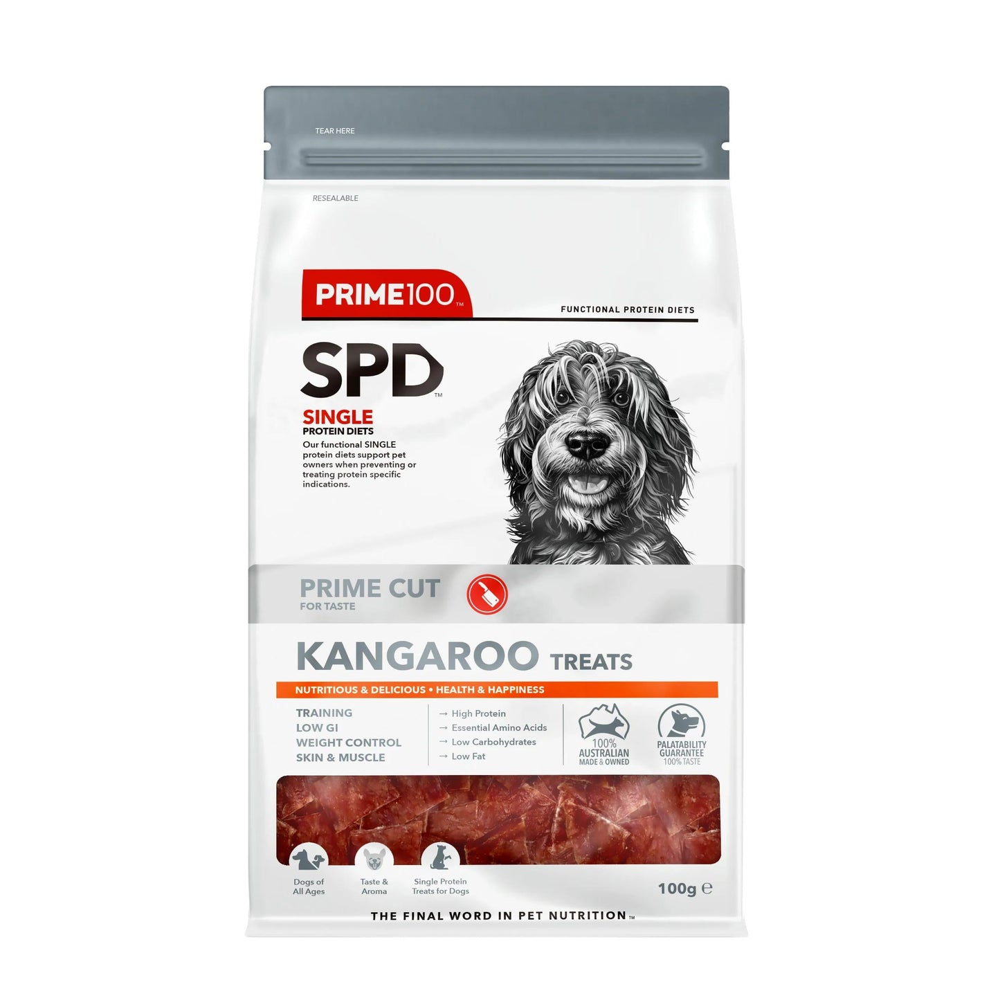 Spd Prime Cut Kangaroo Treats 100g