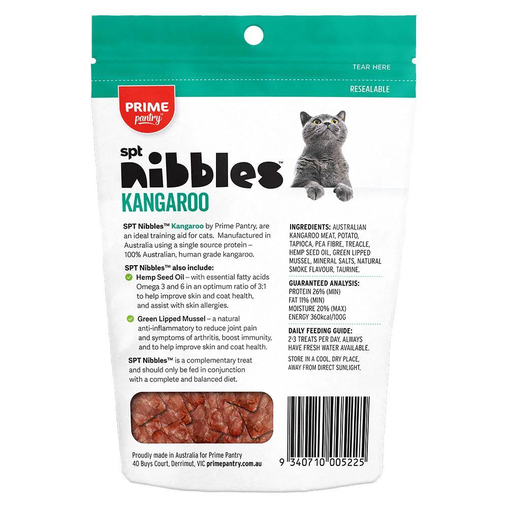 Prime Pantry Nibbles Spt Single Protein Kangaroo Treats For Cats 40g