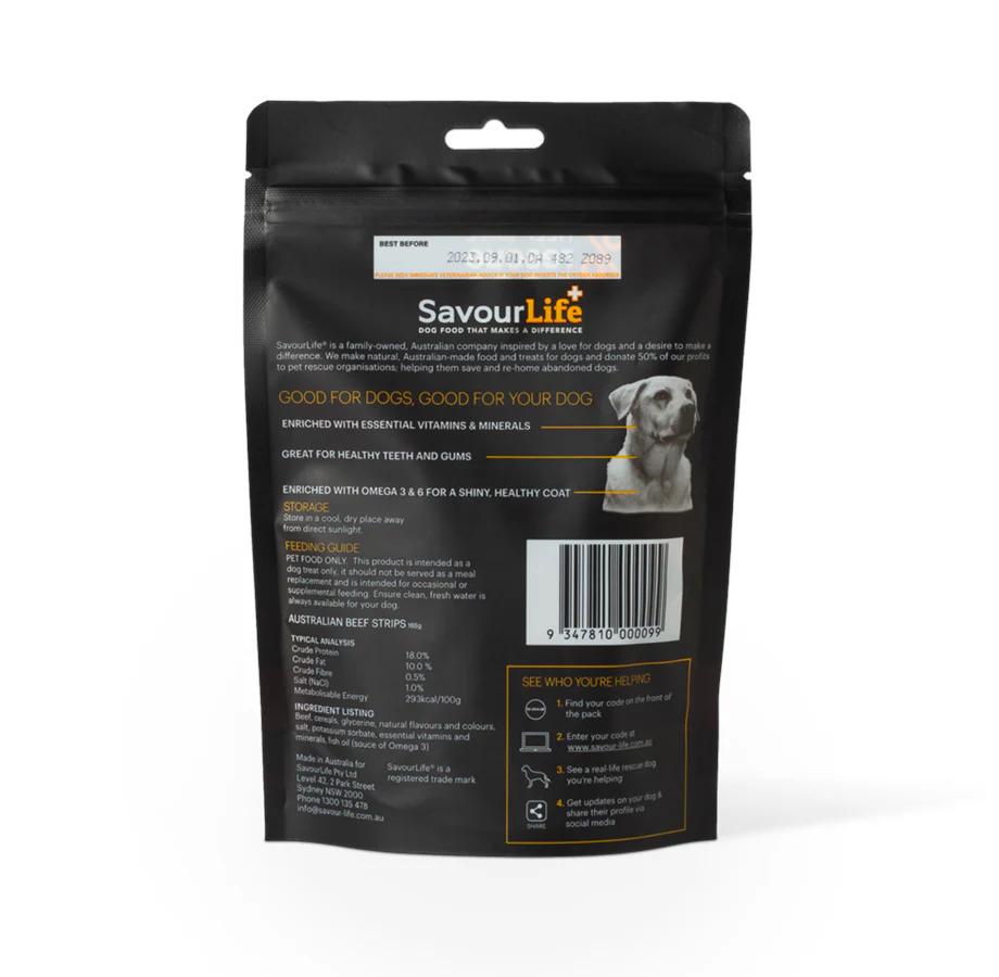 Savourlife Australian Beef Strips 165g