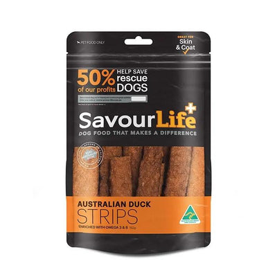 SAVOURLIFE AUSTRALIAN DUCK STRIPS STRIPS 150G
