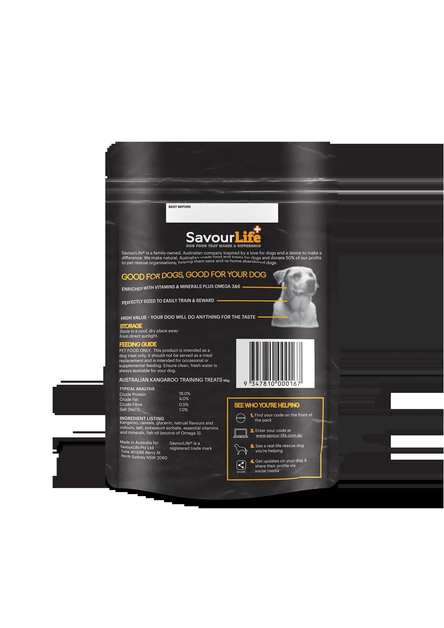 Savourlife Australian Kangaroo Training Treats 165g