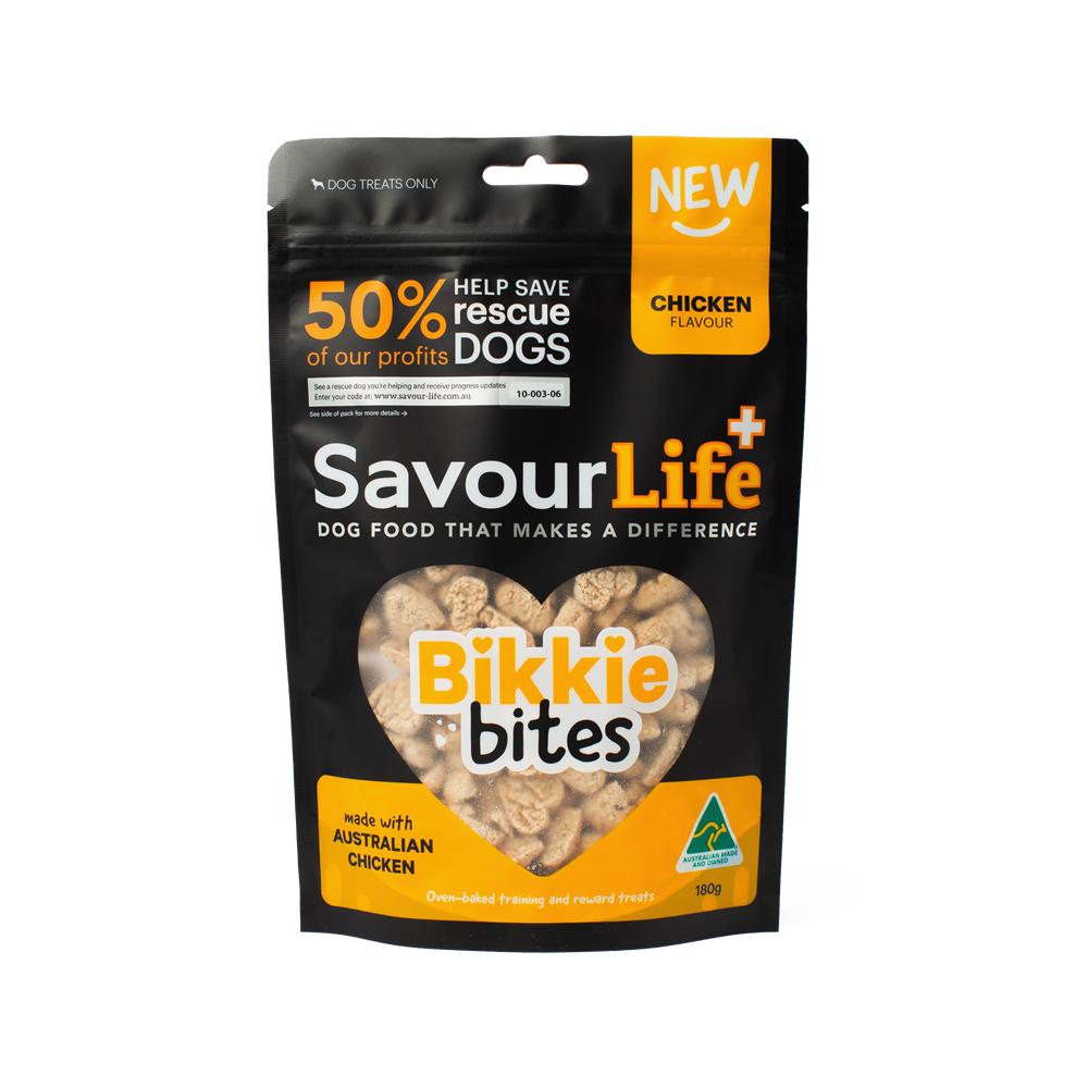 SAVOURLIFE CHICKEN FLAVOUR BIKKIE BITES 180G