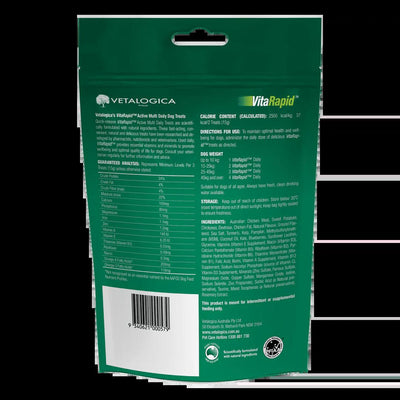 Vetalogica Vitarapid Active Multi Daily Treats For Dogs