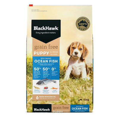 Black Hawk Puppy Grain Free Wild Caught Ocean Fish 2.5kg