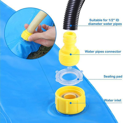 Outdoor Dog Splash Pad 100cm Inflatable Sprinkler Play Mat