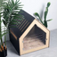 Modern Indoor Dog Crate - Black Plywood & Acrylic Door | 58 × 58 × 63 cm